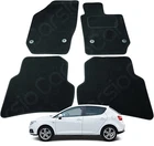 For Seat Ibiza 2008 to 2017 Tailored Black Car Floor Mats Carpets 4pc Set