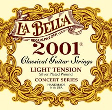 La Bella 2001 Classical Light Tension, 6 Guitar Strings, Full String Set, Nylon