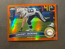 2011 Topps Chrome Orange Refractor Vincent Jackson #157