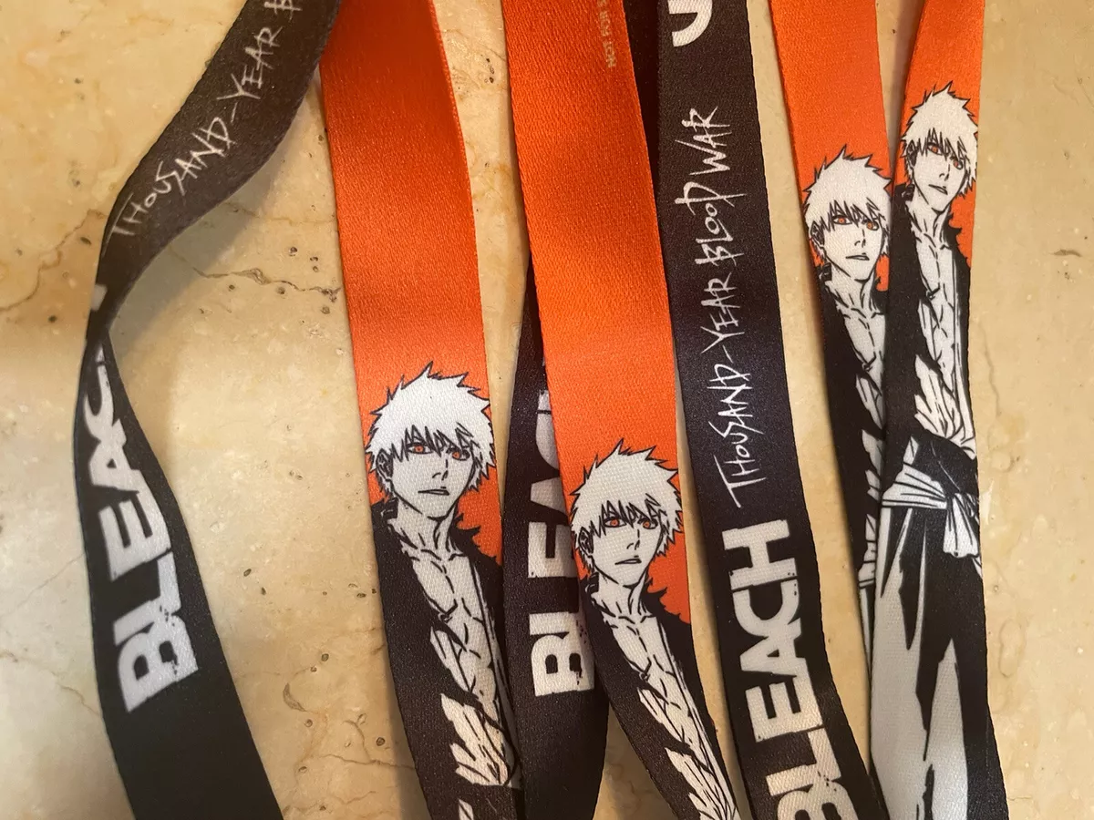 2022 Bleach Ichigo Thousand-Year Blood war+ Crunchyroll anime lanyards x2  lot