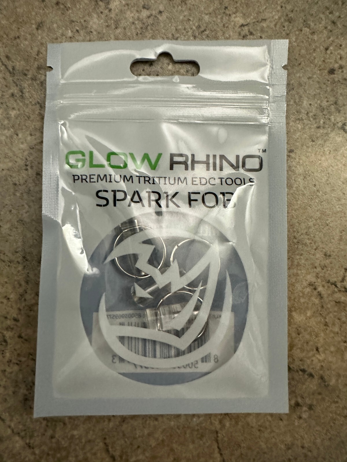 Glow Rhino The Spark FOB Tritium Self Powered 3 Pack Blue Tritium