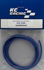Ultra Flexible Silicone Lead Wire 1/24 Slot Car - KC Racing - 3 feet Blue