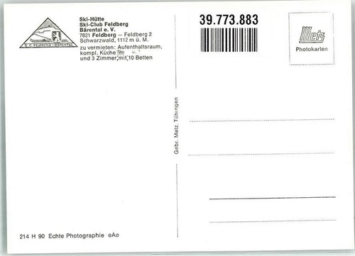 39773883 - 7828 Feldberg Ski- Huette Baerental Gasthaus Pension - 第 2/2 張圖片