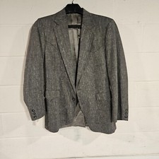 Circle S Western Sport Coat Mens Lubbock Point Yoke 40 Long Gray