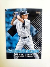 2022 TOPPS SERIES 1 DEREK JETER BLACK 229/299 WELCOME TO THE SHOW INSERT YANKEES