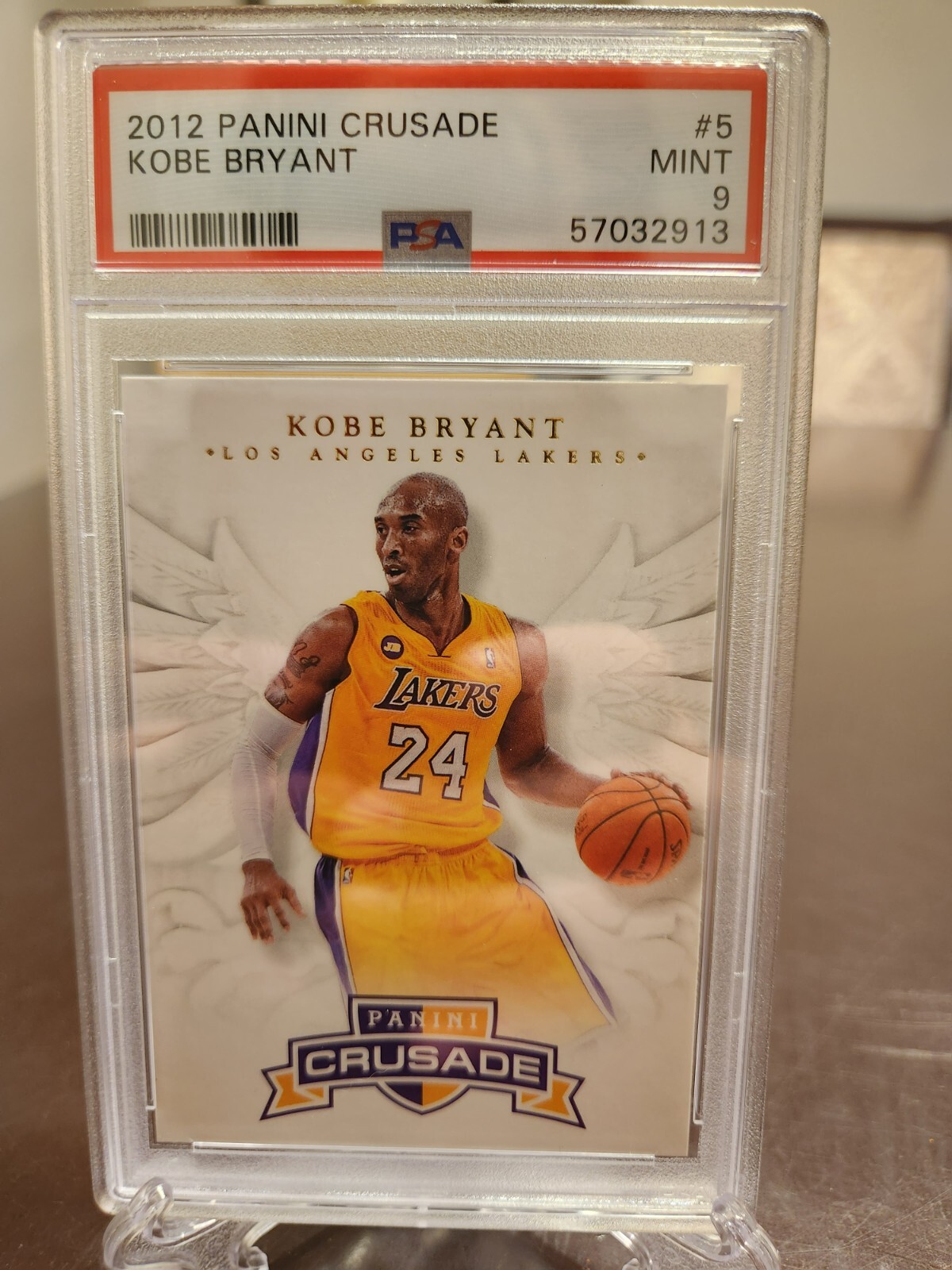 2012 Panini Crusade Kobe Bryant #5 **ANGEL WINGS** PSA 9