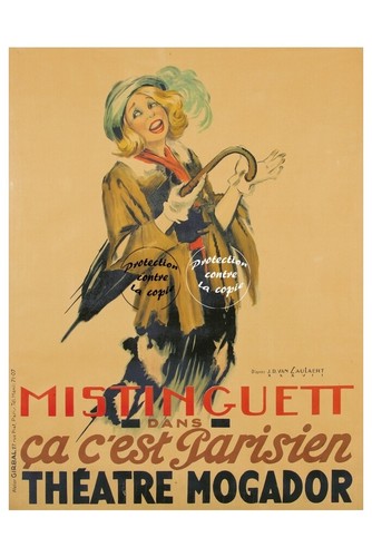 SPECTACLE MISTINGUETT Rf0109 - POSTER HQ 40x60cm d'une AFFICHE VINTAGE