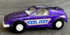 Vintage TootsieToy car 1970s Capt Lazer purple metallic made in USA OG Decals