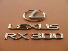 99 00 01 02 03 Lexus Rx300 Rear Gate Lid Gold Emblem Logo Badge Symbol A19963