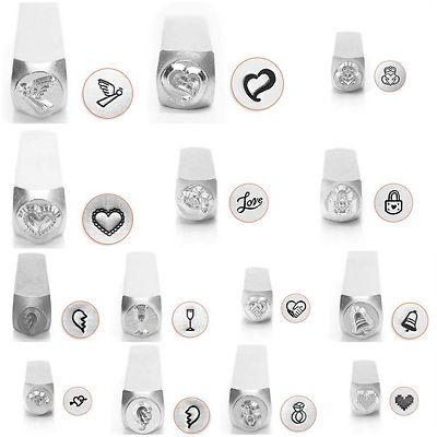 Metal Design Stamps by ImpressArt (Love & Wedding) 6mm