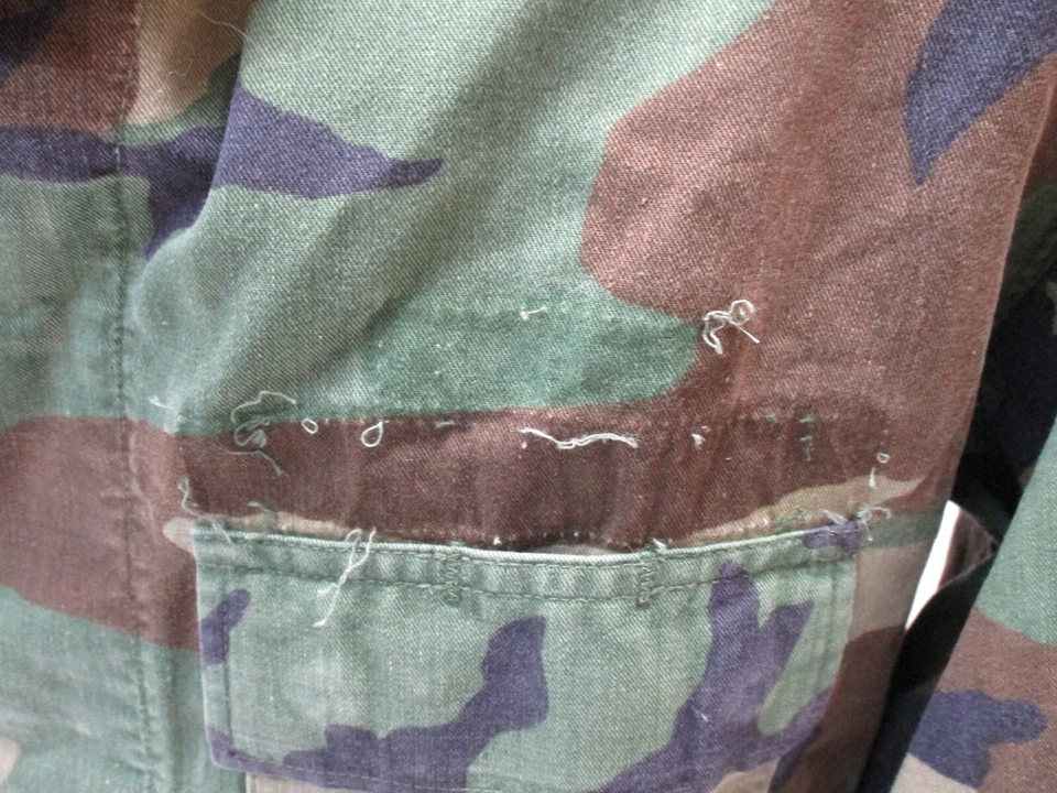 USGI ARMY ISSUE WOODLAND BDU TOP WINTER WEIGHT SHIRT M81 CAMO LONG SLEEVE COAT - Image 2 of 4