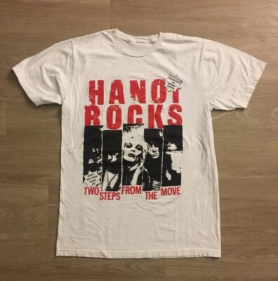 Hanoi Rocks two steps from the move Rock Cotton White Men S-234XL T-shirt
