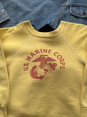 1950s Vintage Military US Marine Corps Yellow Stenciled 1950s Vintage Military US Marine Corps Yellow Stenciled