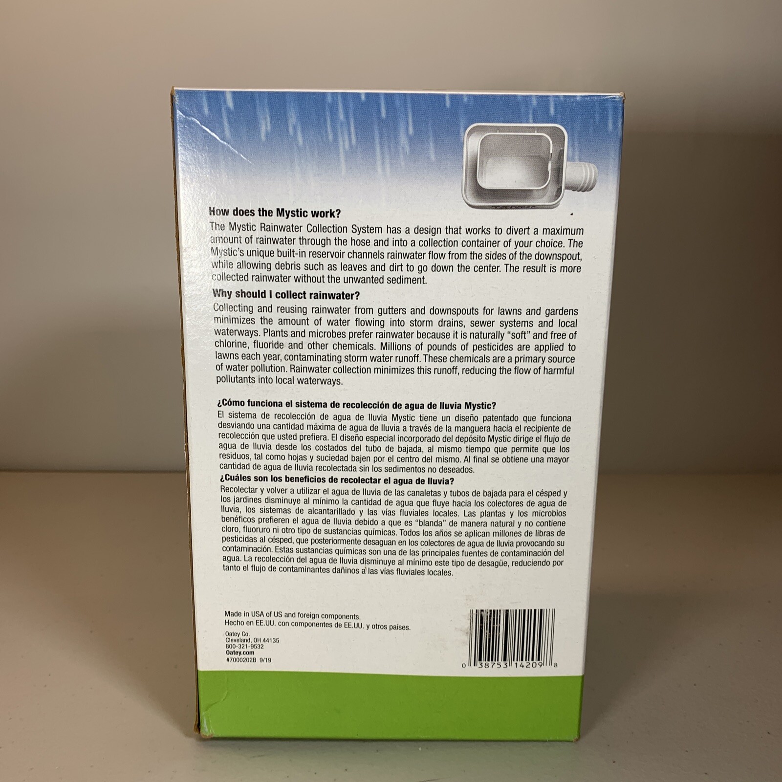 Mystic 2 In. X 3 In. White Rainwater Collection System Oatey Fits