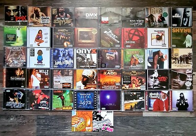 42x Rap/Hip Hop CDs- DMX Nelly Nas Onyx Mase Baby Busta Rhymes Sammlung Konvolut