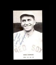 Harry Hooper JSA Coa Signed  4x5 Photo Autograph Red Sox