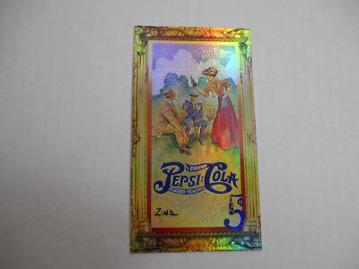 1995 Pepsi Cola Double Sided Foil Case Insert Card By Dart Flipcards Series 1