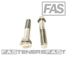 (5) 7/16-20x2-1/4 Stainless Steel Hex Cap Screws Hex Bolts (UNF) FINE THREAD