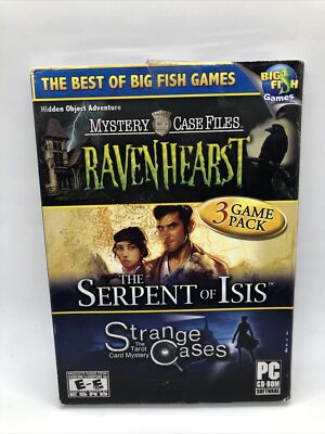 Mystery Case Files, Ravenhearst Serpent of Isis Strange Cases PC CD GAMES