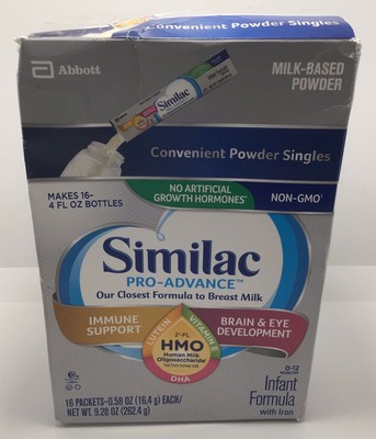 similac advance single powder packets