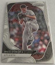 2020 Panini Prizm Baseball Mike Soroka Atlanta Braves White Wave Prizm #170