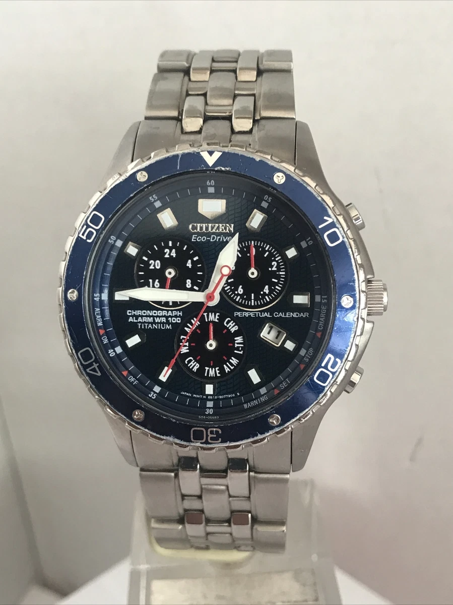 Citizen eco drive titanium perpetual clearance calendar