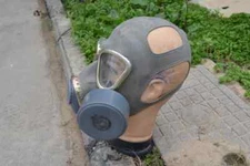 Original Chinese PLA type 69 gas mask with bag unissued 1983