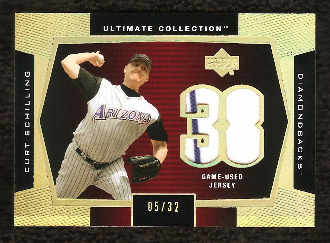 CURT SCHILLING 2003 Ultimate Collection baseball GOLD GAME USED JERSEY card #/32