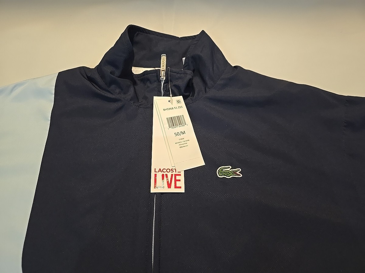 Supreme x Lacoste SS17 Track Jacket light blue medium new with 