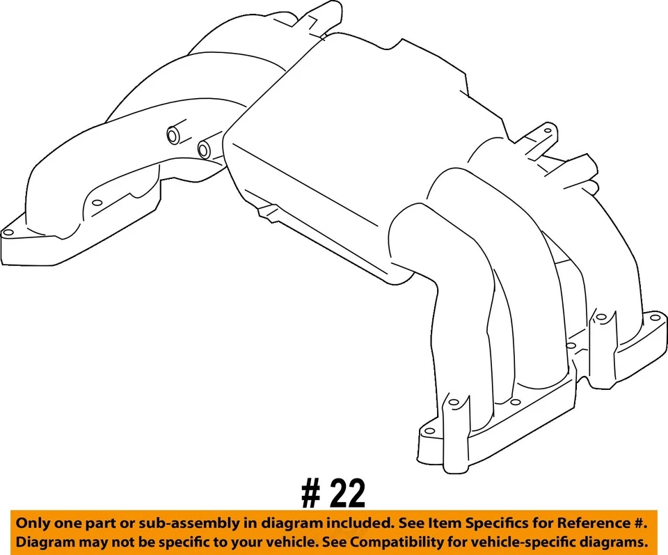 2006 2007 Subaru Tribeca OEM Intake Manifold 3.0L - Image 4 of 4