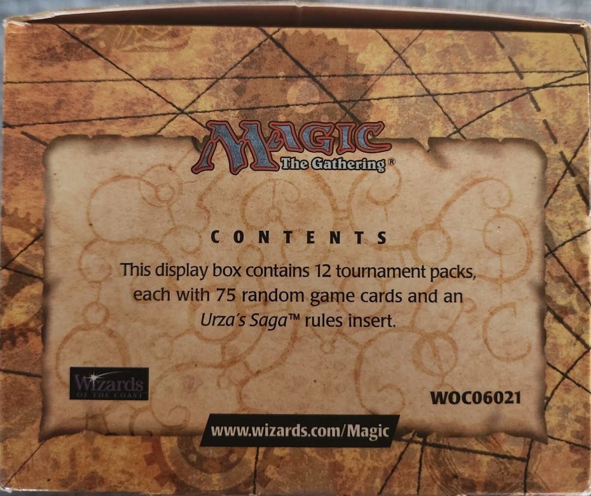 MTG: URZA'S SAGA Tournament Pack display w/12 NM Pack boxes