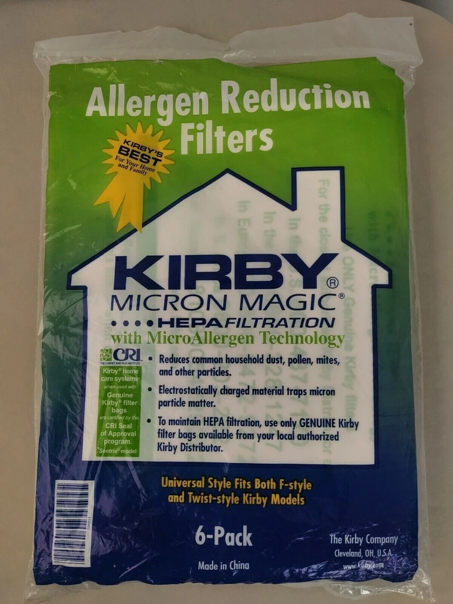 Set 10 Sacchetti Microfibra + 10 Profumi Per Aspirapolvere Kirby - Compatibili F-Style, Sentria, Heritage