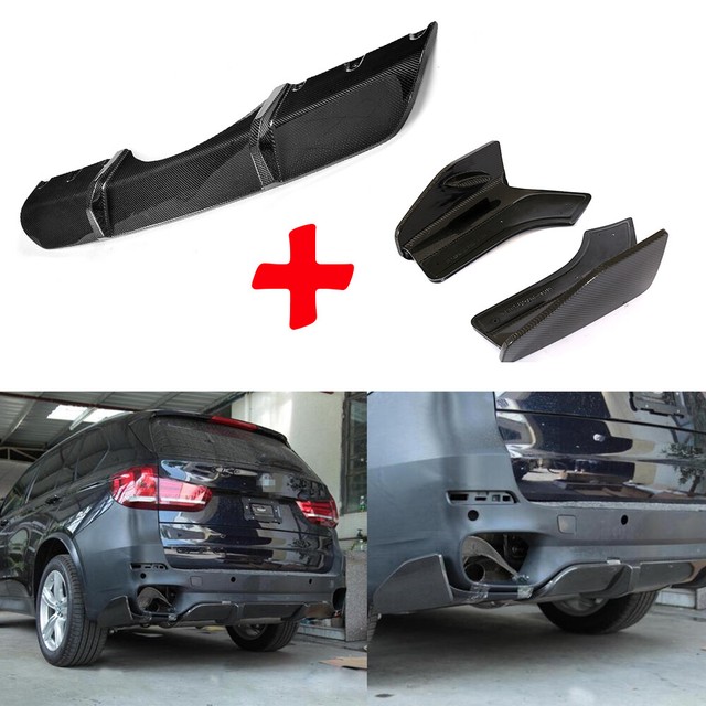 Carbon Rear Bumper Diffuser With Splitter For BMW F15 X5 M Sport 14-18 Factory | eBay