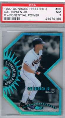 1997 Preferred X-Potential Power #5 Cal Ripken Jr. Orioles  PSA 7 NM