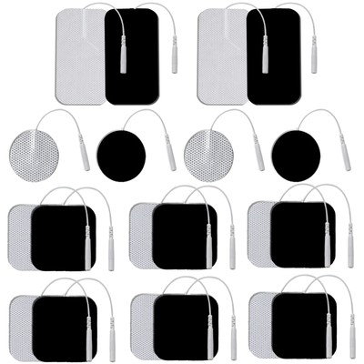 LotFancy TENS Unit Replacement Pads Assorted Sizes 20PCS Self-Adhesive Electr...