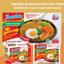 Indomie Mi Goreng Instant Stir Fry Noodles Halal 3 Ounce ( Pack of 5/10/20/40)