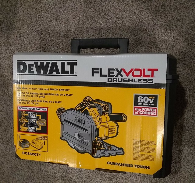 Dewalt Dcs520t1 Flexvolt 60v Max 6 1 2 Cordless Tracksaw With Accessories For Sale Online Ebay