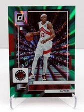 2022-23 Panini Donruss Green Holo Laser Card #23 Pascal Siakam - Raptors