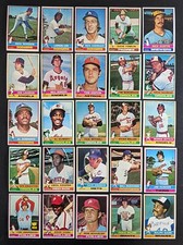 1976 Topps Baseball Set Break 25 Cards
