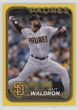 2024 Topps Series 1 Yellow Matt Waldron #162 b4d