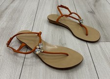 Giuseppe Zanotti Embellished T-Strap Thong Sandals EU 36