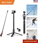 59in Invisible Selfie Stick Tripod for Perfect Action Shots - Lightweight Design