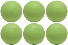Champion Sports Official Size Rubber Lacrosse Ball, Green (6-Pack)