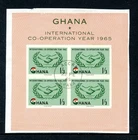 Gold Coast - Ghana 1965 QEII ICY miniature sheet fine used. SG MS368a.