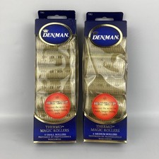 2 x NEW Denman Thermo Magic Rollers Small  Medium Self Grip HTF