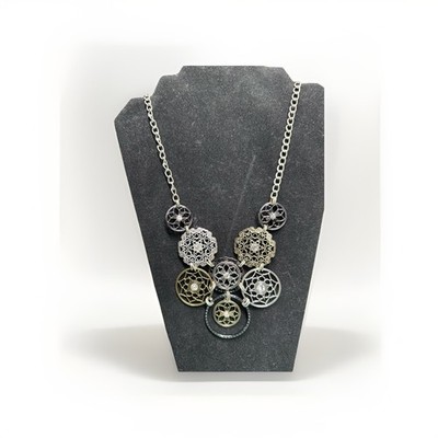 Premier Designs Social Circle Statement Necklace Style 20612 New Boxed