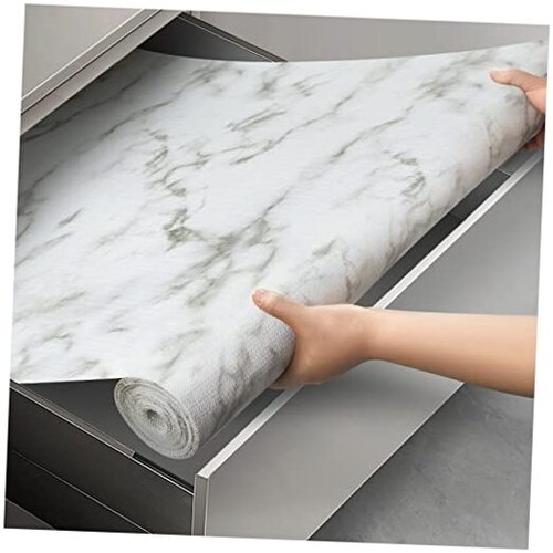  Regal und Schubladeneinsatz für Küchenschrank, 12 Zoll x 12 Zoll Breite x 120 Zoll Länge weißer Marmor - Bild 1 von 7