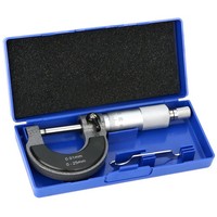 Qwork BüGelmessschraube, Mikrometer HochpräZise Messung 0-25Mm, 0.01Mm AuflöSung
