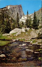 Vintage Tyndall Creek Dream Lake Trail Halletts Peak Estes Park Colo Postcard