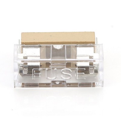 Flammhemmender 5x20 Sicherungshalter einfache Installation mit Klarsichtabdeckun